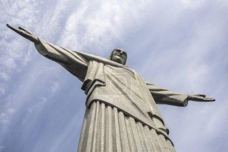 Photo for Beautiful view to Christ the Redeemer Statue in Corcovado Mountain, Rio de Janeiro, Brazil - Royalty Free Image