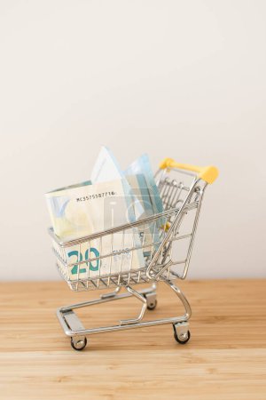 Foto de Shopping Cart Full of Money Ecommerce - Imagen libre de derechos