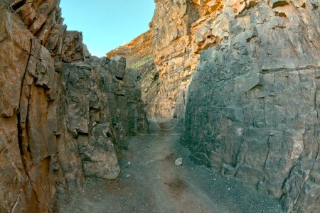 Photo for A narrow pathway along the South Kaibab Trail in Grand Canyon Arizona called Tipoff Pass. - Royalty Free Image