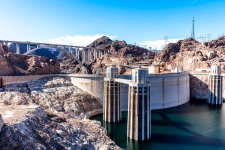 Photo for Hoover Dam on a Hot Fall Day - Royalty Free Image