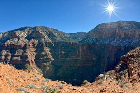 Photo for View of Hermit Canyon and Hermit Basin from the Boucher Trail at Grand Canyon Arizona. - Royalty Free Image