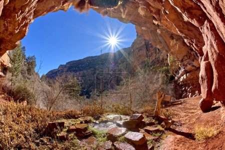 Photo for The oasis of Dripping Springs at the west end of Hermit Canyon in Grand Canyon Arizona. - Royalty Free Image