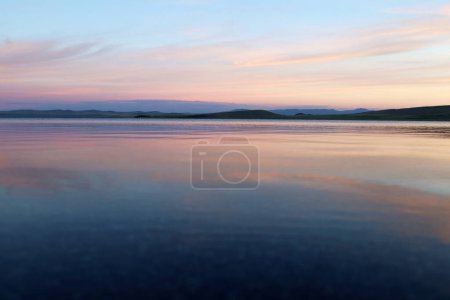 Photo for Calm reflection of the lake on a sunny day - Royalty Free Image