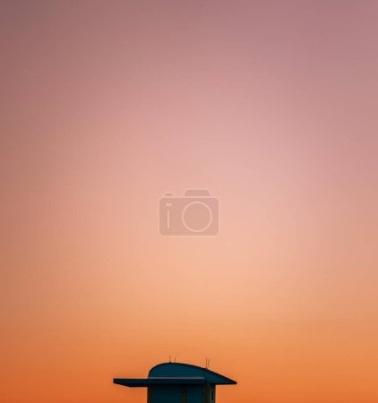 Foto de Sunset on the beach miami usa Florida - Imagen libre de derechos