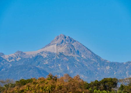 Photo for Nevado de Colima on a clear day with blue sky - Royalty Free Image