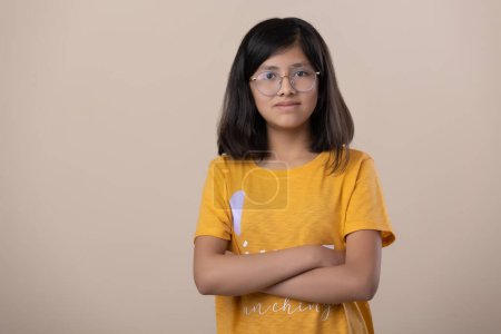 Photo for Mexican young girl nerd look - Royalty Free Image