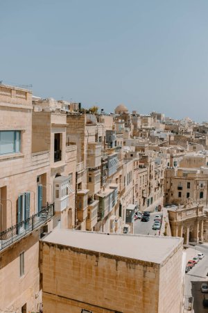 Foto de Vista de la ciudad de La Valeta, Malta en verano - Imagen libre de derechos