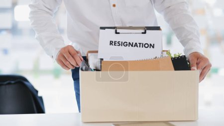Photo for Business Change of job, unemployment, resigned concept - Royalty Free Image