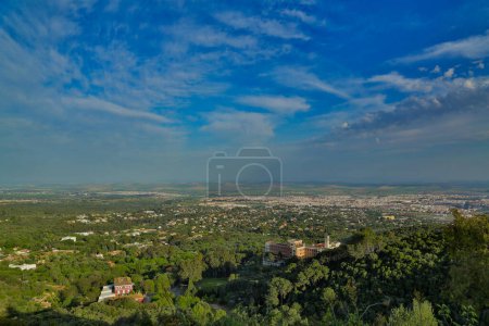 Photo for View of mountains and city of Crdoba with diverse vegetation - Royalty Free Image