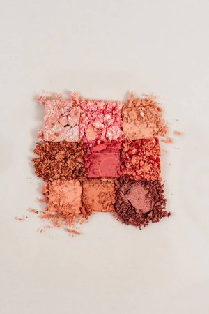 Photo for Cosmetic makeup shadows on a light background. texture - Royalty Free Image
