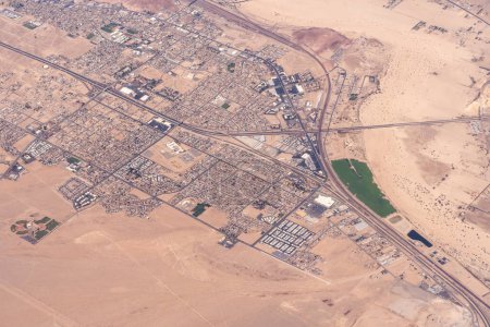 Photo for Aerial view of Barstow, California on Route 66 - Royalty Free Image