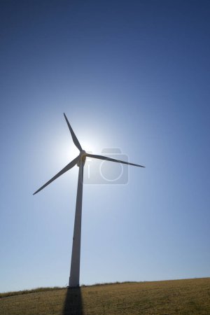Photo for Windmill for electric power production in Spain. - Royalty Free Image