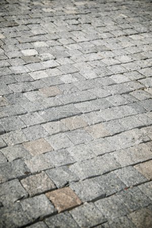 Foto de Piso de una calle con baldosas de piedra. - Imagen libre de derechos