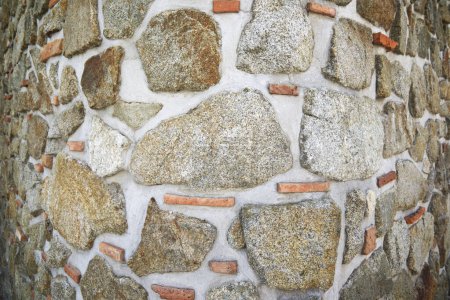 Foto de Antiguo muro de piedra, primer plano - Imagen libre de derechos