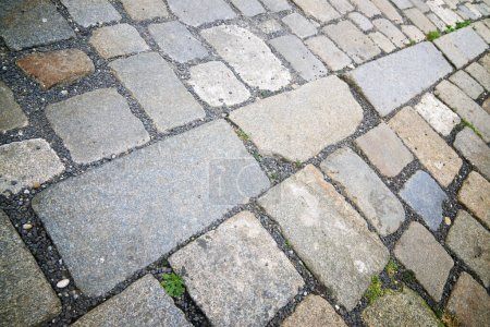 Photo for Floor of a street with stone tiles. - Royalty Free Image