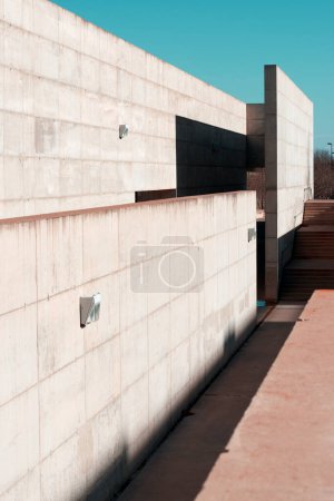 Photo for Reinforced concrete structures in a public space in Zaragoza, Spain. - Royalty Free Image