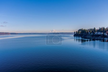 Photo for Mount Rainier and the Puget Sound from Tolmie - Royalty Free Image