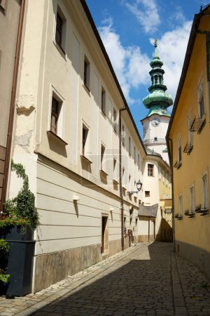 Photo for Medieval Saint Michael Gate tower in Bratislava. - Royalty Free Image