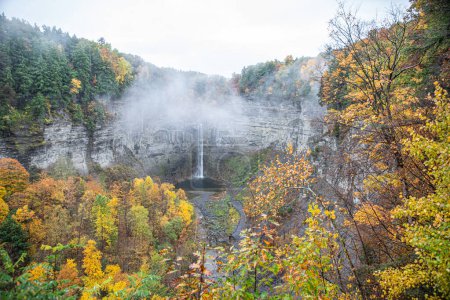 Photo for Waterfall in New York in the Fall - Royalty Free Image