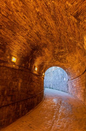Photo for Curved entrance to the old castle - Royalty Free Image