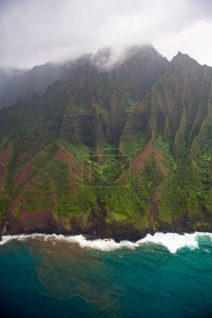 Photo for Napali Coast as seen from above - Royalty Free Image