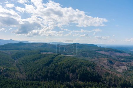 Photo for Aerial view of Western Washington from the Cascade Mountains - Royalty Free Image