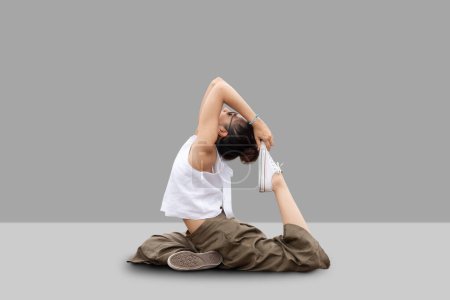 Photo for Young yogi woman practicing yoga concept - Royalty Free Image