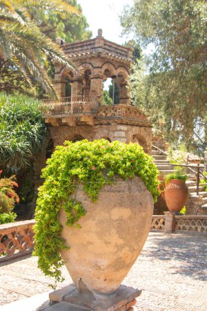 Photo for Public gardens of Taormina created by   Lady Florence Trevelyan, Sicily, Italy - Royalty Free Image