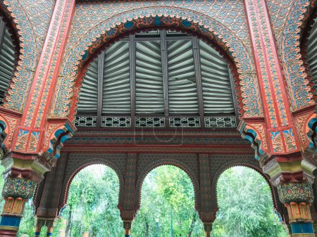 Photo for View of the interior details of the Morisco Kiosk in Mexico City. - Royalty Free Image
