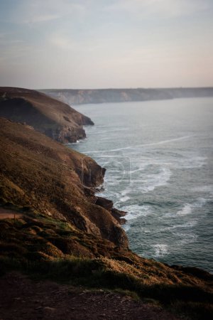 Photo for Cornish Coastline at Sunset - Royalty Free Image