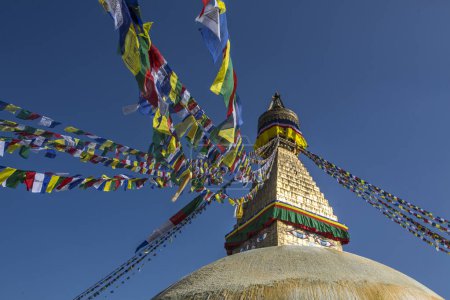 Téléchargez les photos : Boudhanath Stupa, un site religieux célèbre à Katmandou - en image libre de droit
