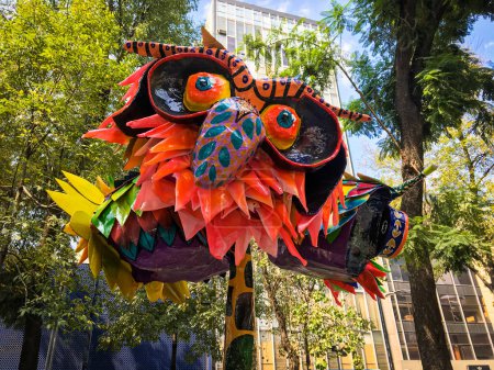 Photo for Alebrijes is a craft that personifies animals that have died. - Royalty Free Image