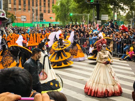 Foto de La Calavera Charra en el desfile del Día de los Muertos en México. - Imagen libre de derechos
