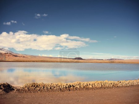 Photo for Brine pools for lithium mining. - Royalty Free Image