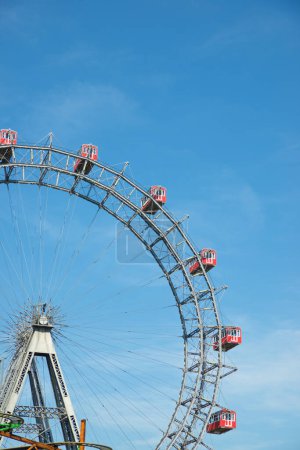 Photo for Ferris wheel of Vienna Prater Park named as Wurstelprater - Royalty Free Image