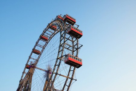 Photo for Ferris wheel of Vienna Prater Park named as Wurstelprater - Royalty Free Image