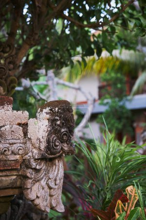 Small Statue at a Local Temple Complex in Bali, Indonesia