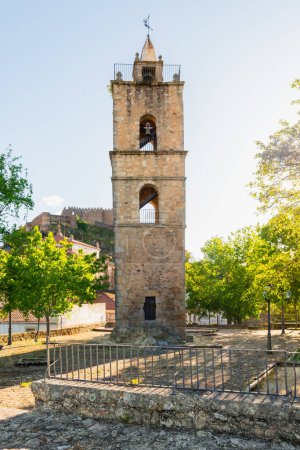 Bell tower in Montnchez, Cceres, Extremadura, Spain 