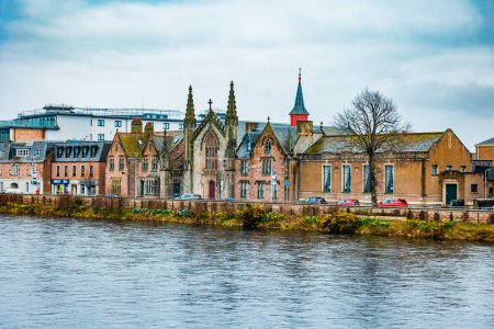 Photo for Historic Buildings Along The River Ness - Royalty Free Image