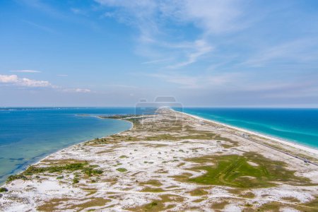 Vista aérea de la playa en Pensacola Florida
