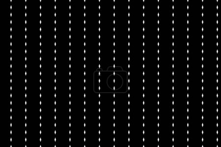 Foto de Vertical diamond of pattern. Design of dash white on black background. Design print for illustration, texture, wallpaper, background. Set 10 - Imagen libre de derechos