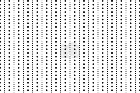 Foto de Vertical dots of pattern. Design of dash line white on black background. Design print for illustration, texture, wallpaper, background. Set 3 - Imagen libre de derechos