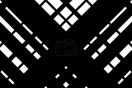 Foto de Diagonal of plaid pattern. Design black and white background. Design print for illustration, texture, wallpaper, background. Set 5 - Imagen libre de derechos