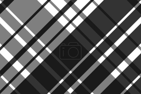 Foto de Diagonal of plaid pattern. Design black and white background. Design print for illustration, texture, wallpaper, background. Set 4 - Imagen libre de derechos