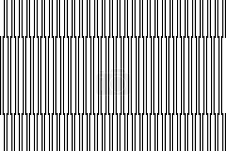 Téléchargez les photos : Vertical stripe of pattern. Design regular line white on black background. Design print for illustration, texture, wallpaper, background. Set 1 - en image libre de droit