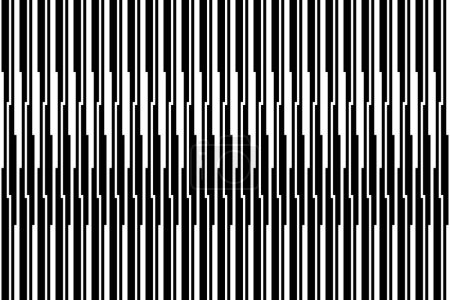 Foto de Vertical stripe of pattern. Design regular line white on black background. Design print for illustration, texture, wallpaper, background. Set 3 - Imagen libre de derechos