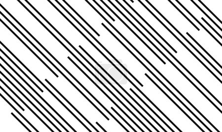 Foto de Diagonal of stripe pattern. Design random lines black on white background. Design print for illustration, texture, wallpaper, background. Set 5 - Imagen libre de derechos