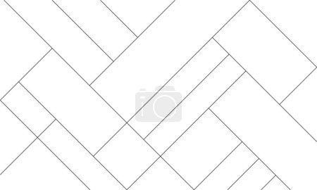 Foto de Mondrian pattern. Design random lines black on white background. Design print for illustration, texture, wallpaper, background. Set 4 - Imagen libre de derechos