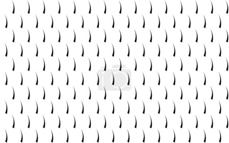 Foto de Tiger nails pattern. Design regular shape black on white background. Design print for illustration, texture, wallpaper, background. Set 1 - Imagen libre de derechos