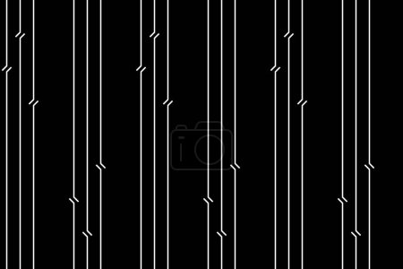 Foto de Vertical lines pattern. Design regular stripe white on black background. Design print for illustration, texture, wallpaper, background. Set 4 - Imagen libre de derechos